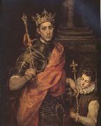 El Greco St Luis King of France with a Page (mk05) Germany oil painting artist